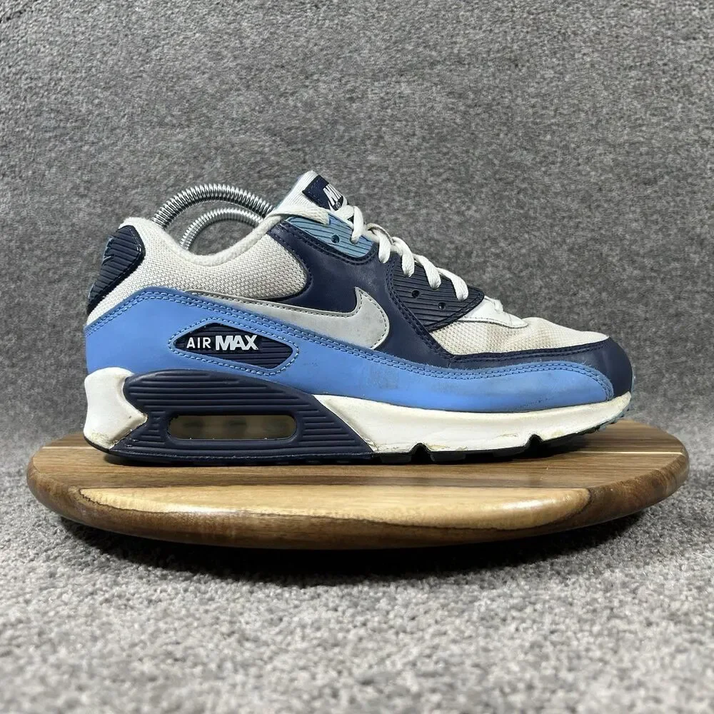 Nike Air Max 90 UNC AJ1285-105 Mens Size 8 White University Blue Athletic Shoes